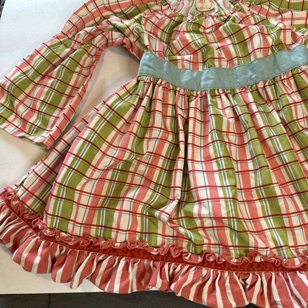 Matilda Jane Shirt Tunic‎ Top Tied with a Bow Peasant Secret Fields Girls Sz 8